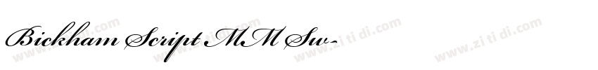 Bickham Script MM Sw字体转换